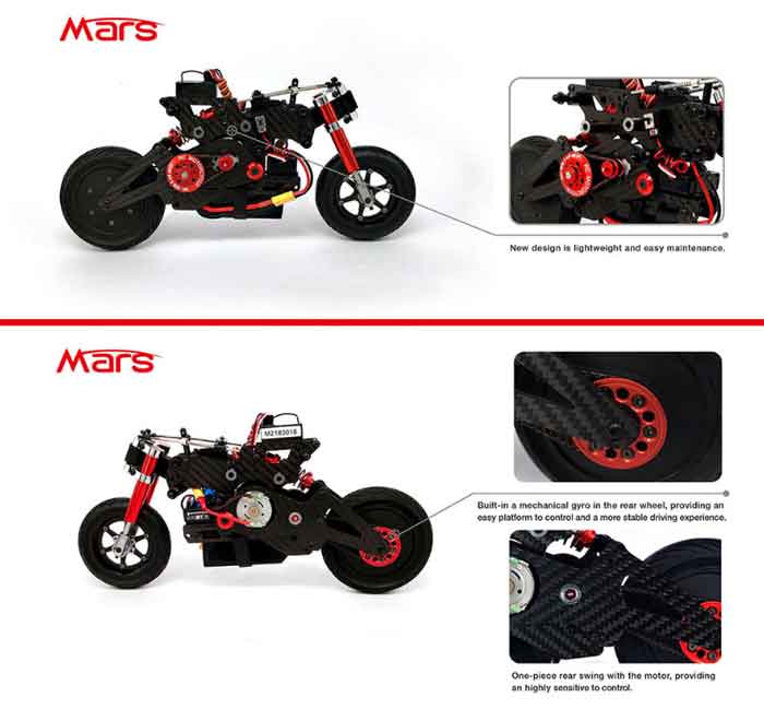 X-Rider Mars 8スケールオンロードバイク、ブラシレスモーター付き