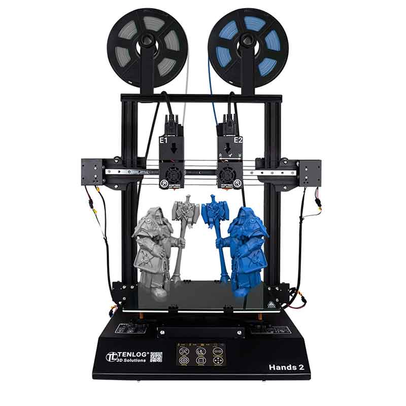 TENLOG hands2Pro 3Dプリンターキット235 * 235 * 250mm印刷サイズ、デュアルエクストルーダー/メインボード/モジュラーXaxis /デュアルモーター/3.5インチカラースクリーン/TMC2209|AYARD