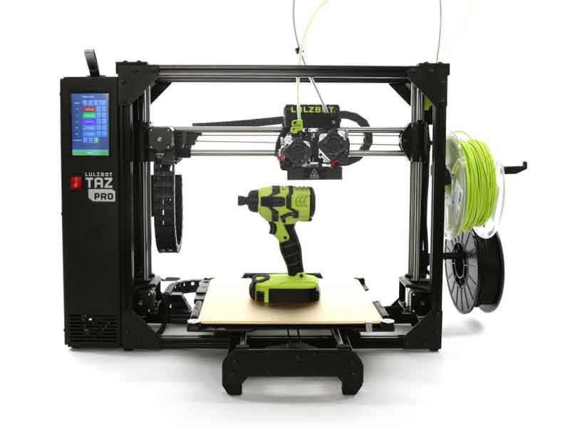 LulzBot/ラルズボットTAZPro 3Dプリンター工業用グレード280x280x285mm印刷サイズ・デュアルエクストルーダー・最大ホットエンド温度：290°C【正規販売代理店】