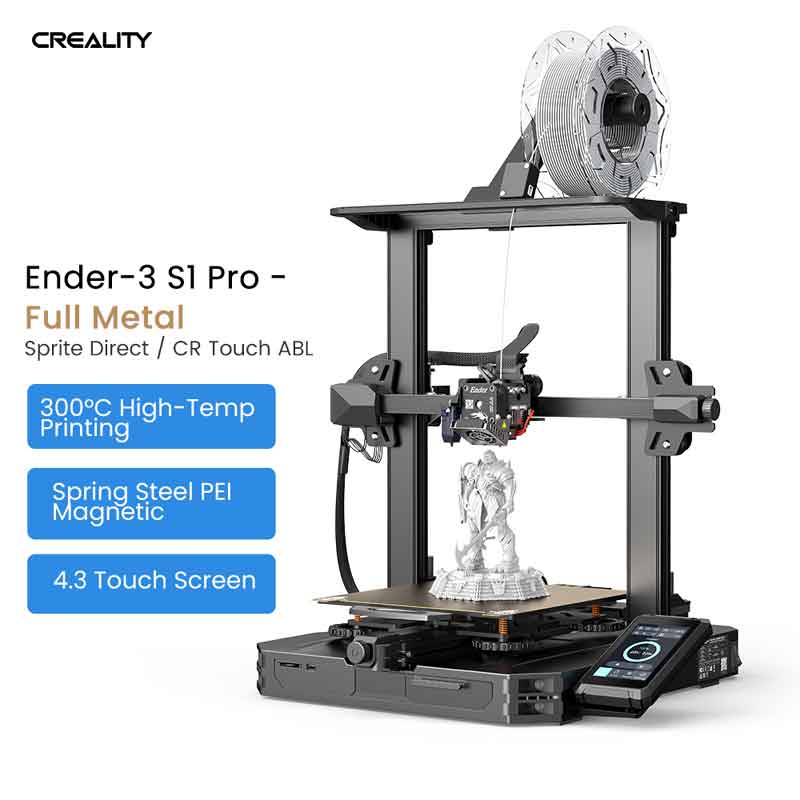 おまけ付】 3Dプリンター 正規品 Creality社 Ender-3 S1 3D プリンター 日本語説明書 260°C高温印刷 停電自動復帰 造形 サイズ220x220x250mm