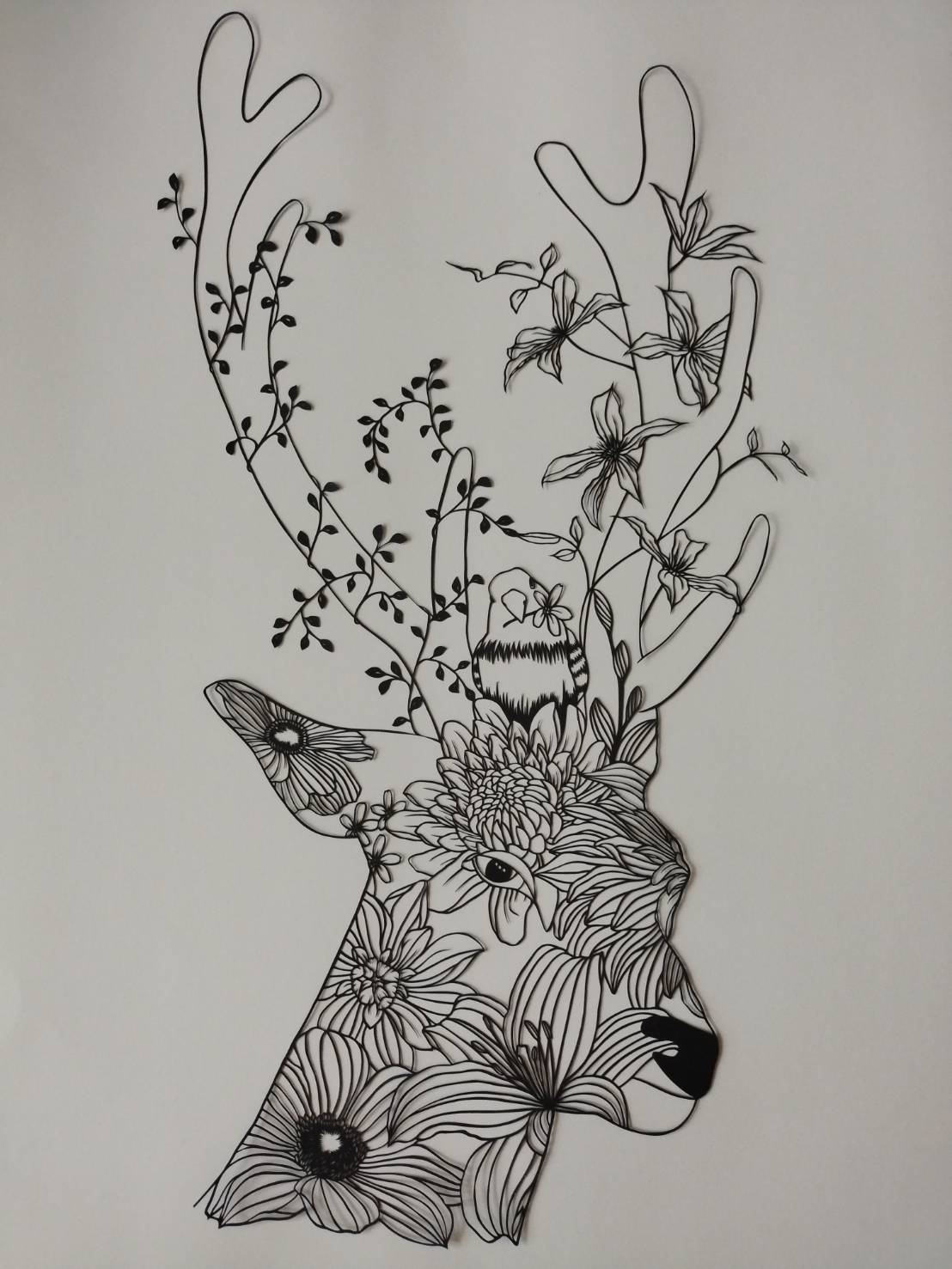 完全ハンドメイド・オーダーメイド この道30年の匠による精密切り絵 \