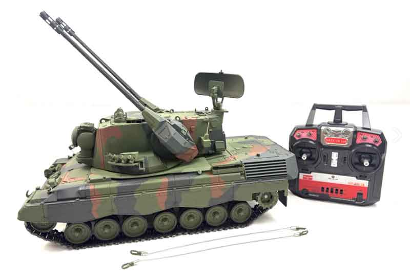 HAYA 1/16 対空戦車ゲパルト 砲 スモーキング&フラッシング RTR 2.4GHz(全金属シャーシ・金属ギアボックス・金属キャタピラ・金属スプロケ・アイドラーホイール・リコイル・サウンド・発煙仕様)