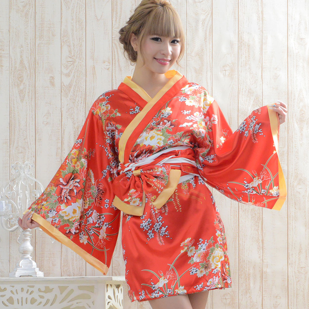 ayukaman: 0030 kimono style mini (Japanese flower) satin Japanese ...