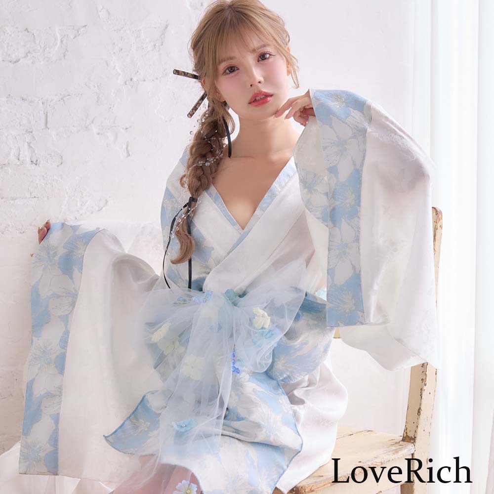 1523 花柄 オフショル ミニ 晴れ晴れしい 帯 シュロの葉 あそび女 お召しもの お召しもの コスプレ でき事 ハロウィン