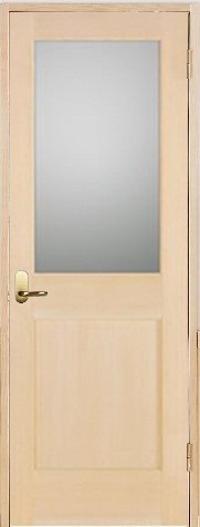 木製室内ドア 開き戸枠セット -ヘムロック-／ガラスタイプ ＳＷ－ＨＭ－１Ｌ２２