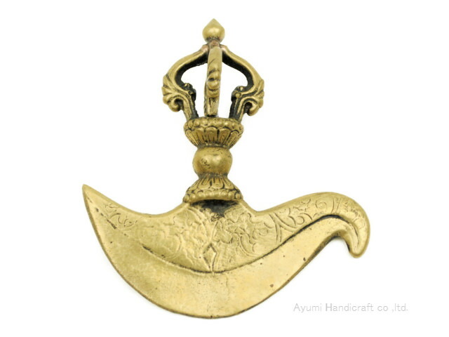 楽天市場】カルタリ (曲刀） 11．5cm 真鍮 密教法具 / チベット