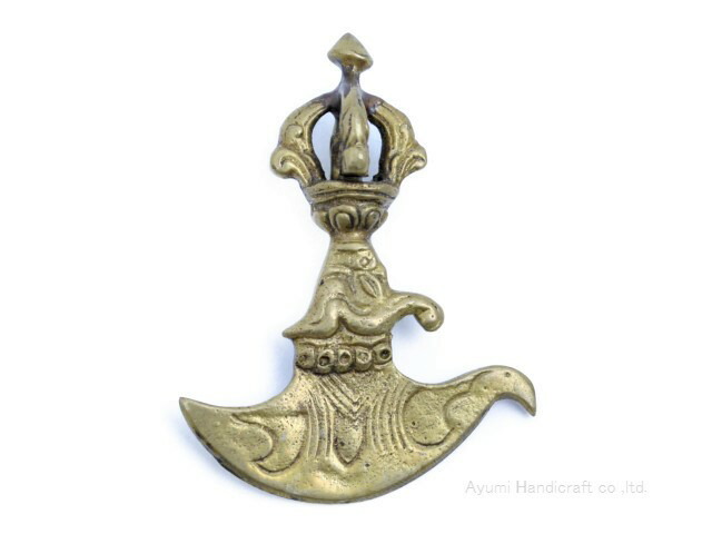 楽天市場】カルタリ (曲刀） 7cm 真鍮 密教法具 / チベット