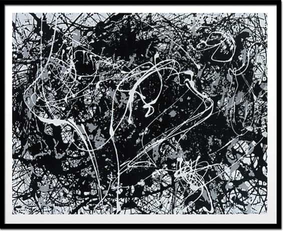 楽天市場】絵画 ジャクソン・ポロック Number 14: Gray 抽象画