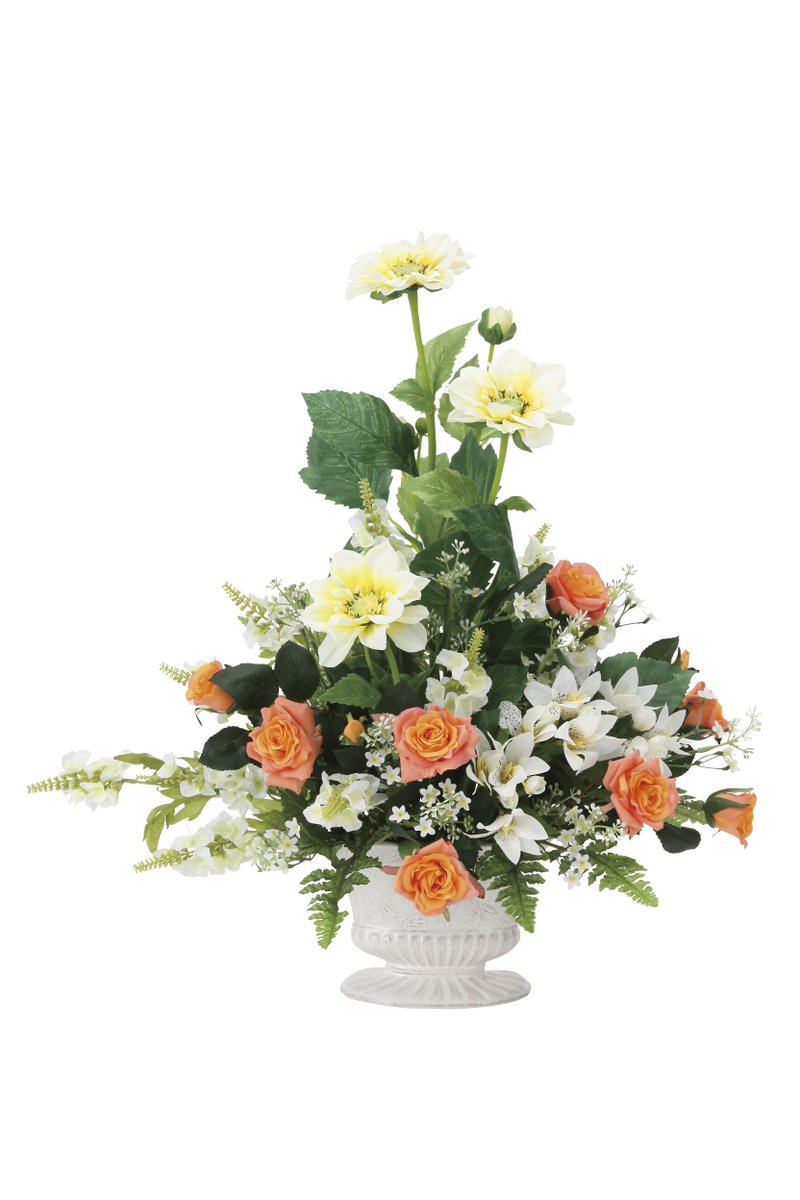アートフラワー 造花 シュナーベル〔テーブルタイプ〕/光触媒 観葉植物 ウンベラータ フェイクグリーン 花 胡蝶蘭 開店祝い 開業祝い 誕生祝い 造花 アートフレーム おしゃれ 飾る 3Lサイズ｜絵画・壁飾り　風景専門店あゆわら