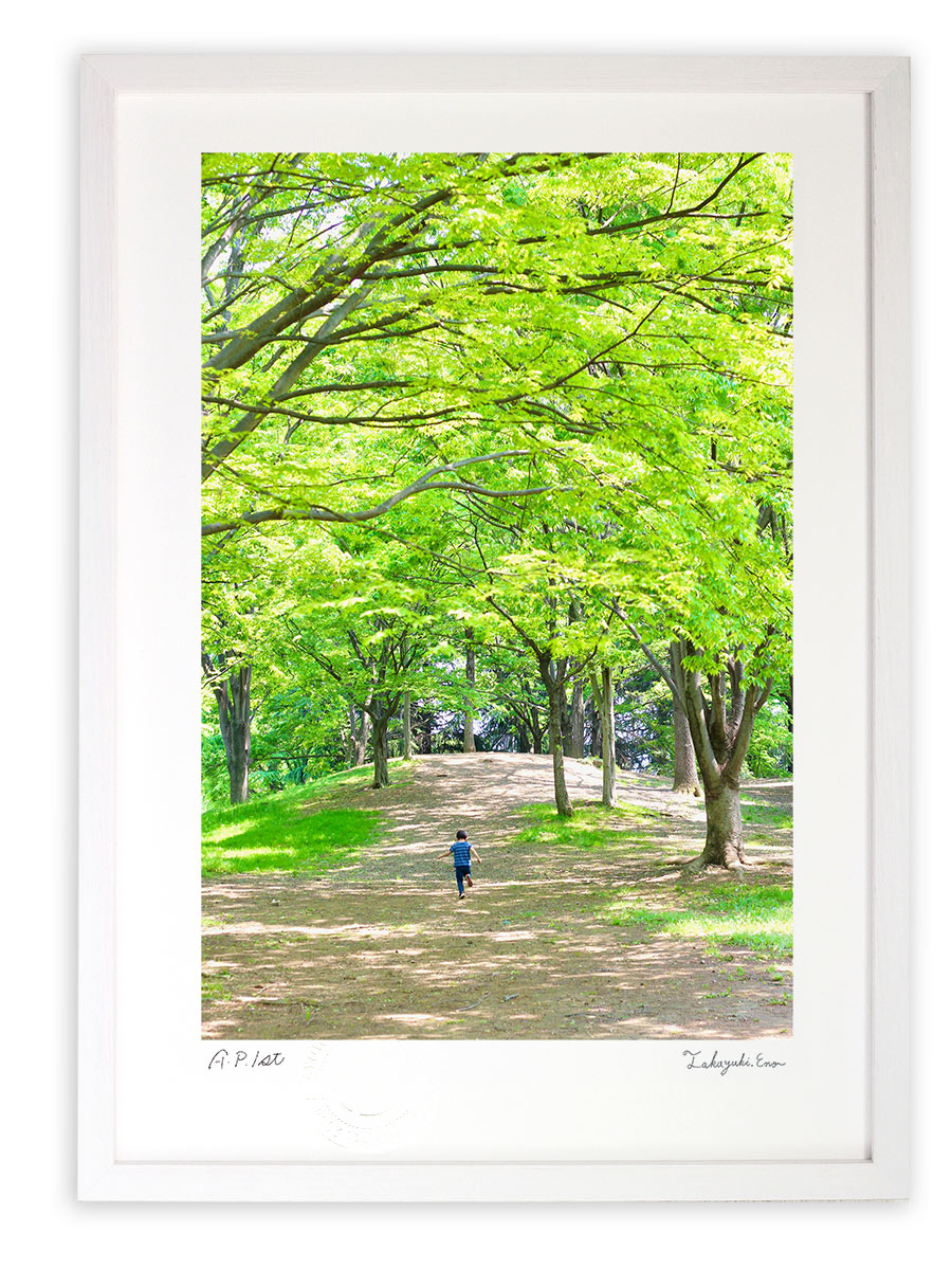 最大100%ポイントバック！限定抽選 版画 絵画 春を駆ける(縦)/アートフォト インテリア 額入り 額装込 風景画 油絵 ポスター アート アートパネル リビング 玄関 プレゼント モダン アートフレーム 飾る おしゃれ 壁掛け 絵