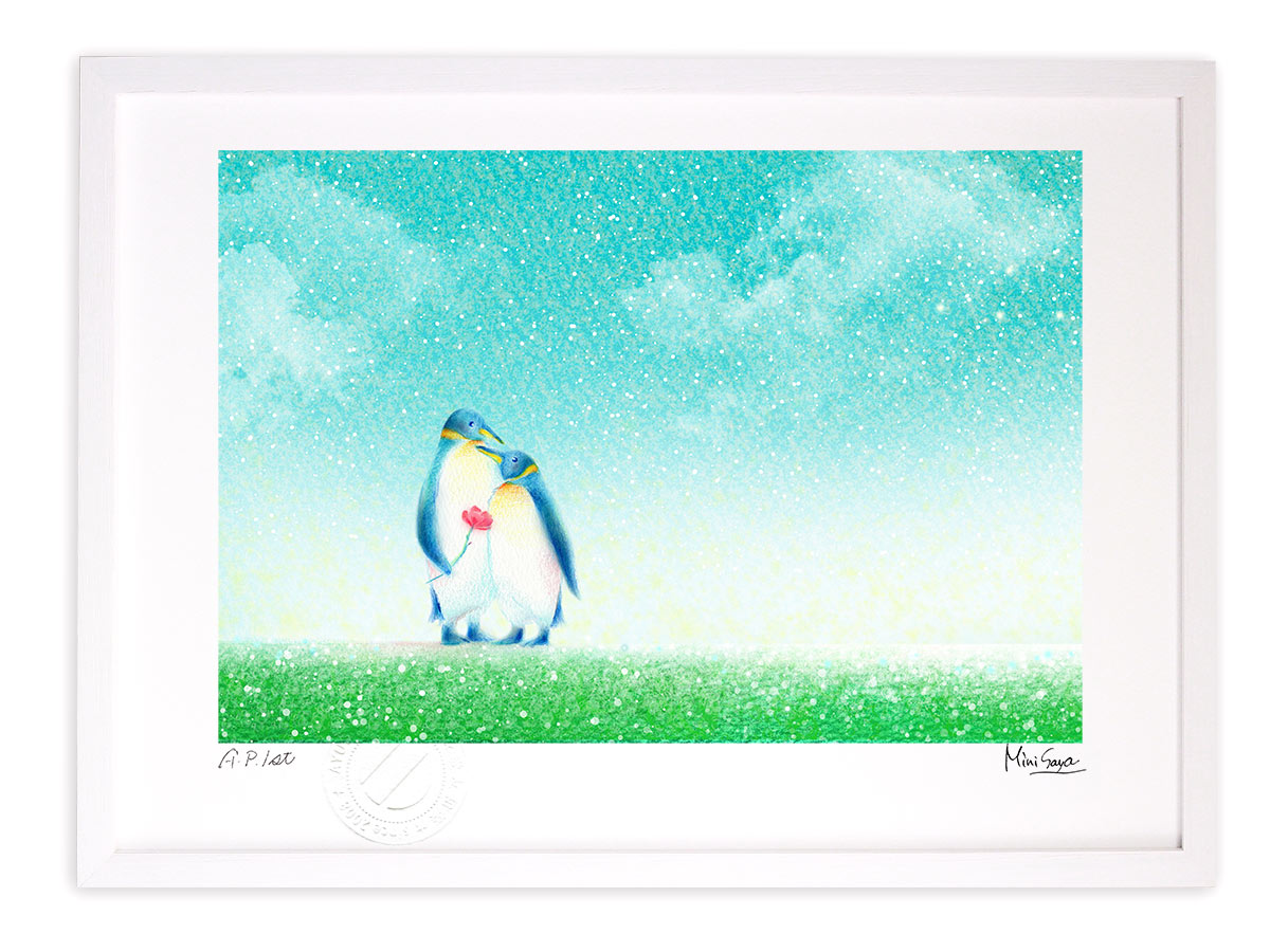 版画 絵画 愛を伝えたい Minisaya インテリア 壁掛け 額入り 風景画 ポスター アート アートパネル リビング 玄関に飾る 風水 プレゼント モダン アートフレーム 寝室 油絵 おしゃれ Mサイズ Andapt Com