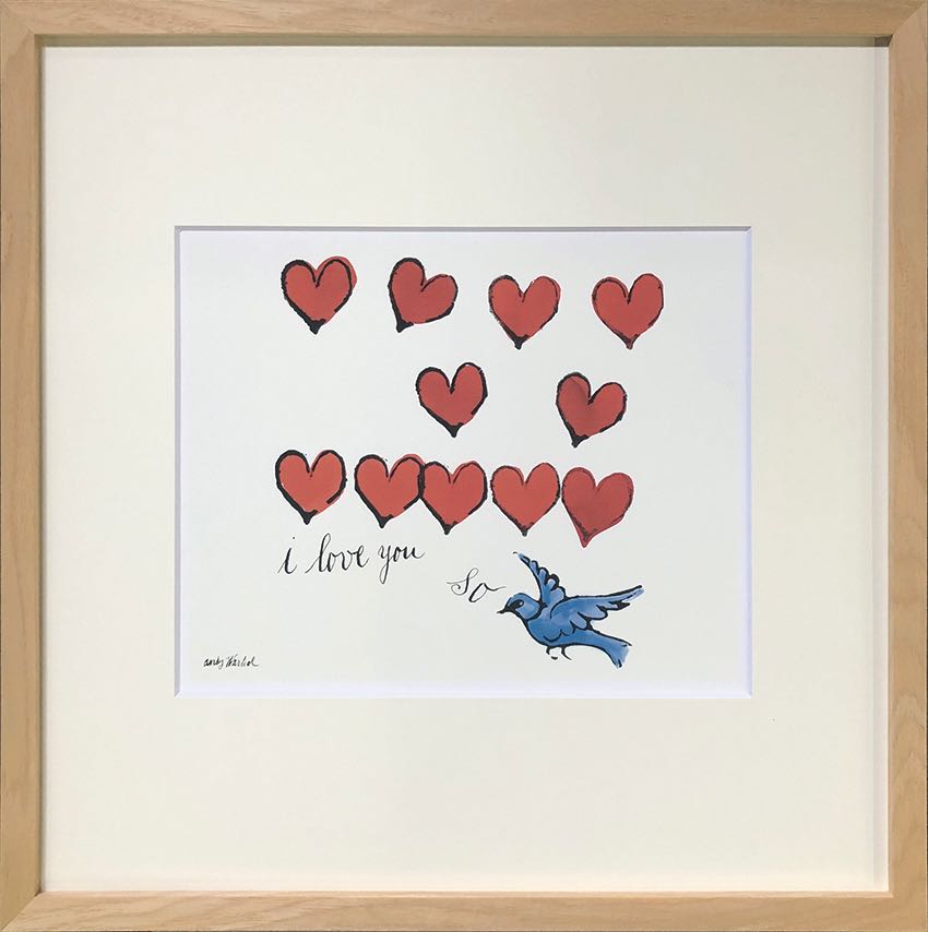 楽天市場】絵画 名画 アンディ・ウォーホル I LOVE YOU SO, C. 1958