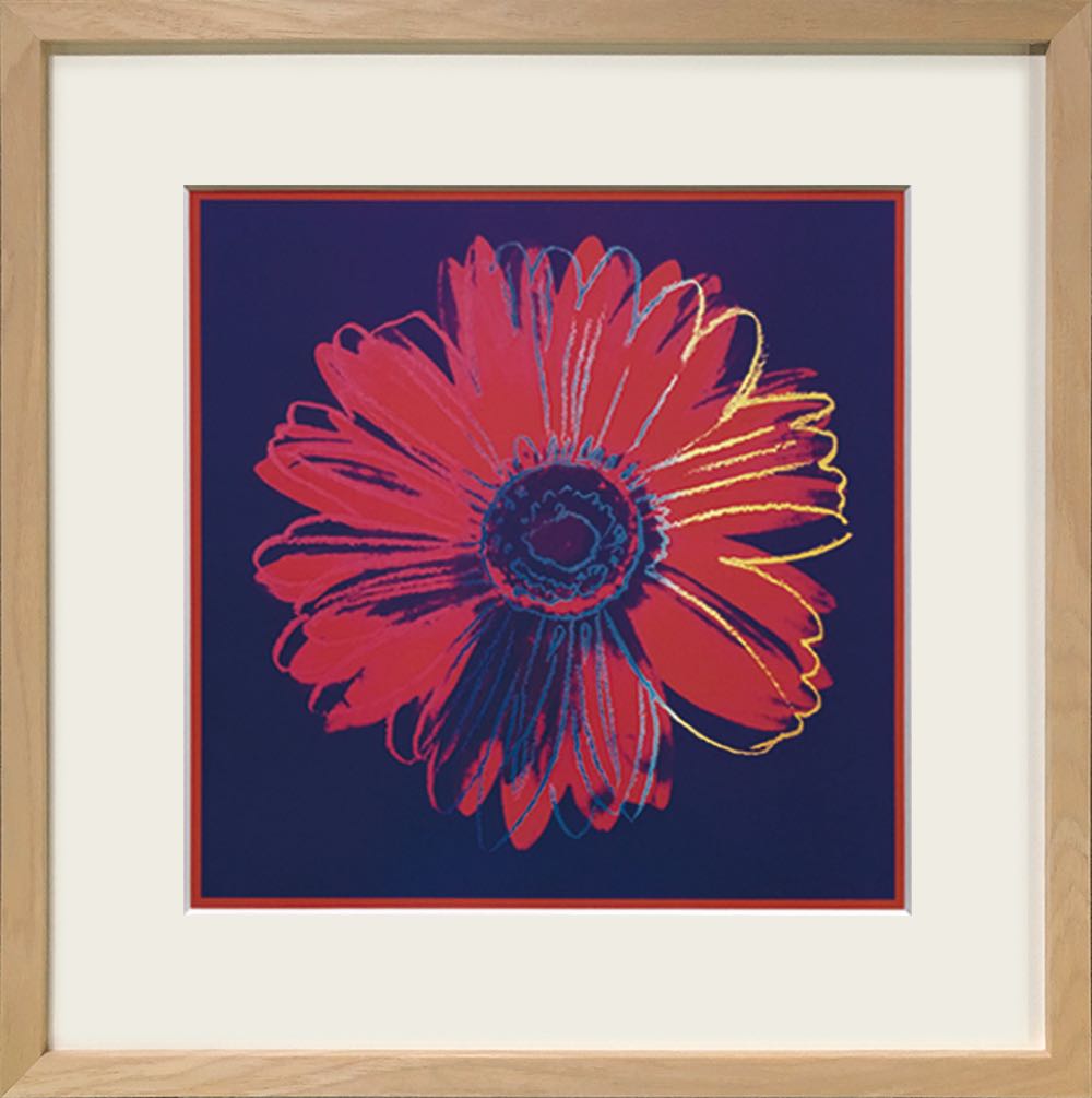 絵画 名画 アンディ・ウォーホル Daisy, c.1982 (デイジー) 青 赤 インテリア 玄関 プレゼント 飾る L おしゃれ 壁掛け 絵