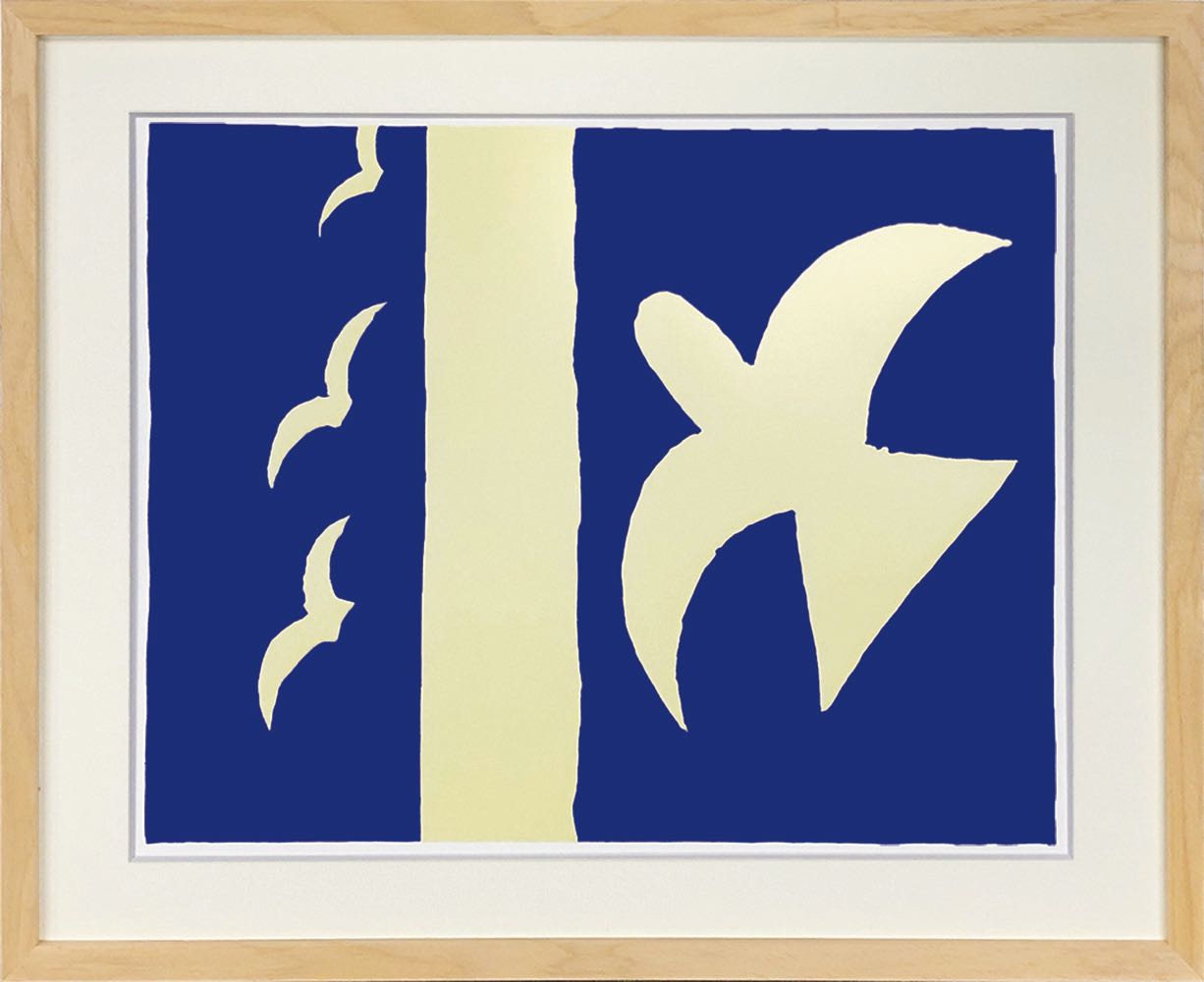 絵画 名画 ジョルジュ・ブラック Oiseaux,1955(鳥,1955) インテリア 玄関 プレゼント 飾る L おしゃれ 壁掛け 絵