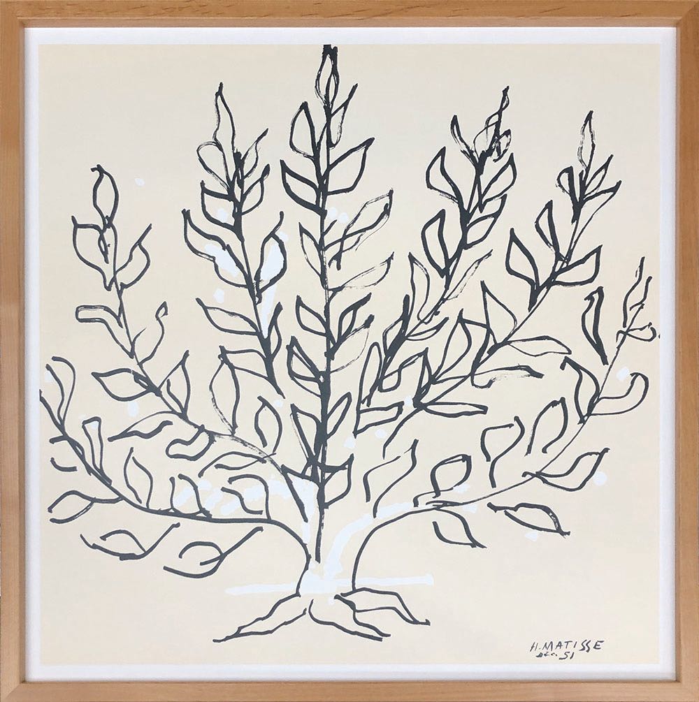 絵画 名画 アンリ・マティス Le platane(L) (ル・プラターヌ) インテリア 額入り 額装込 アート リビング 玄関 プレゼント 飾る L おしゃれ 壁掛け 絵