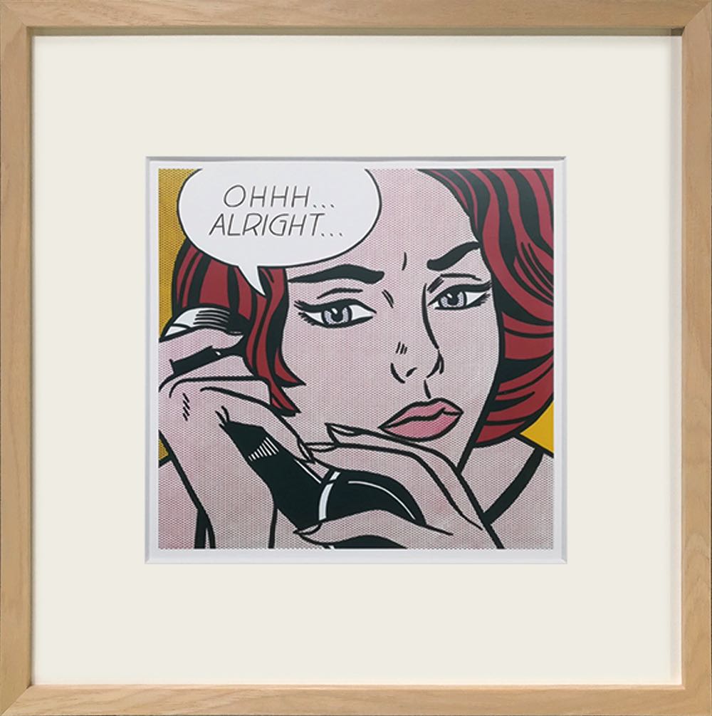 ポップアートフレーム ロイ・リキテンスタイン (キス V) Kiss 複製画 1roy_popart_01.jpg