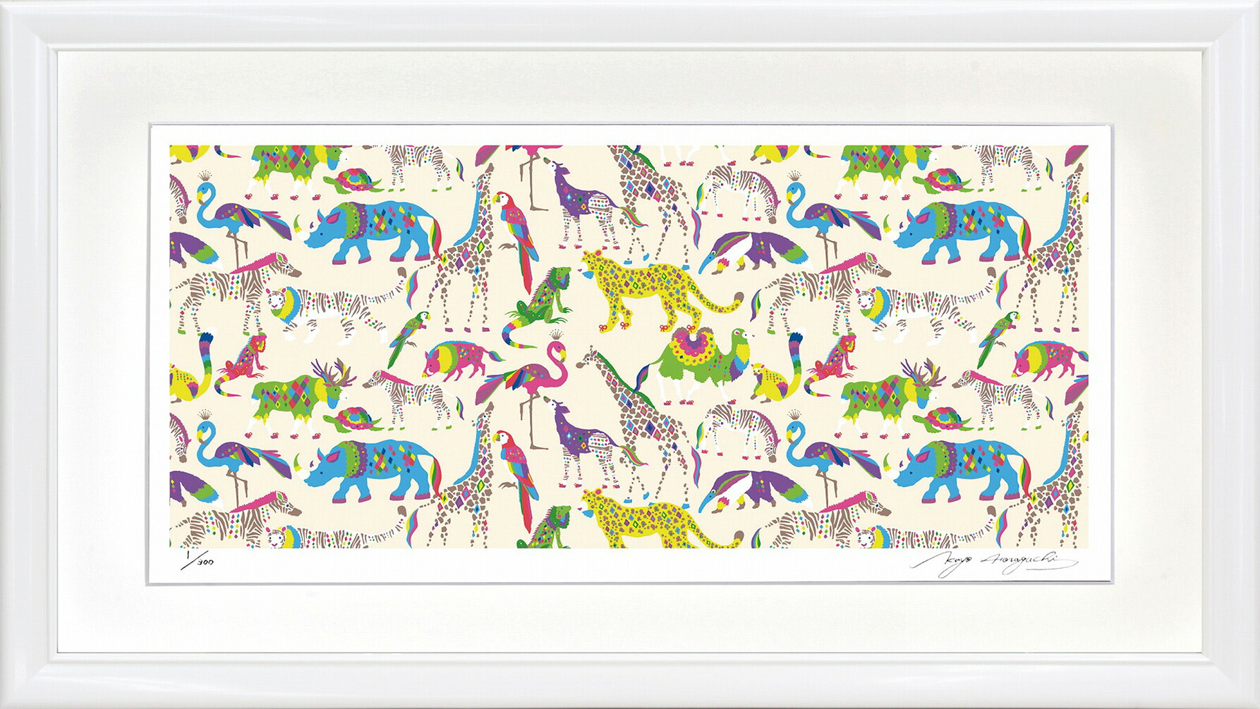 絵画 ほらぐちかよ ダイヤモンド・シェイプド・ベージュ（Ｃ６７２９） インテリア 壁 に飾る絵 リビング 玄関 ギフト 子ども部屋 プレゼント アート フレーム付 壁飾り 額縁付き 御祝 贈り物 おしゃれ 壁掛け 12,180円
