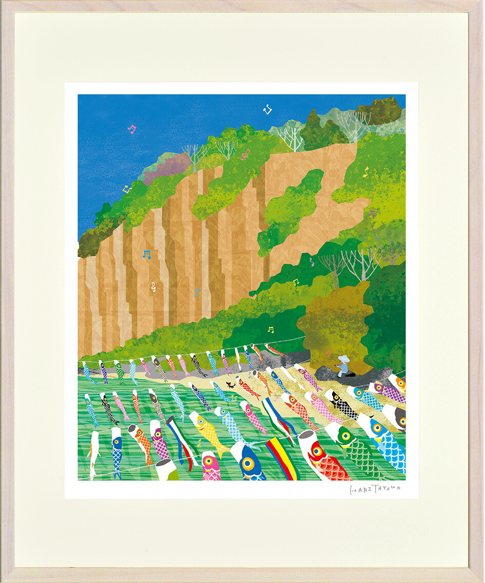 楽天市場】絵画 はり たつお 仙台市七夕まつり インテリア 壁 に飾る絵