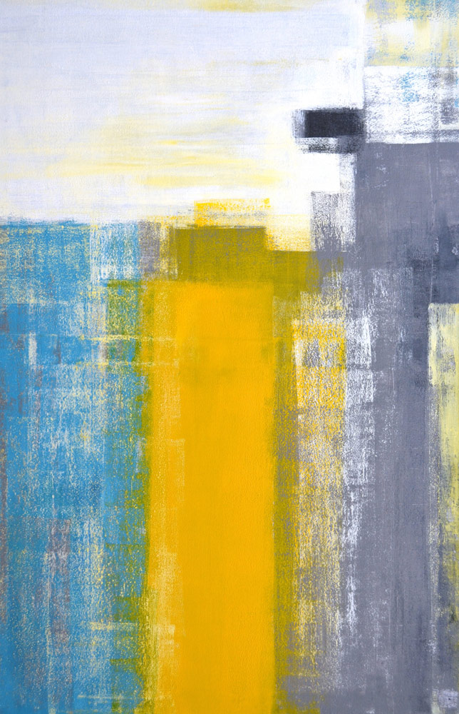 【絵画】アートパネル Teal and Yellow Abstract Art Painting/アート 壁掛け 飾る キャンバス リビング 玄関 インテリア プレゼント ギフト 抽象画 デザイン 3Lサイズ 巣ごもり|絵画・壁飾り 風景専門店あゆわら