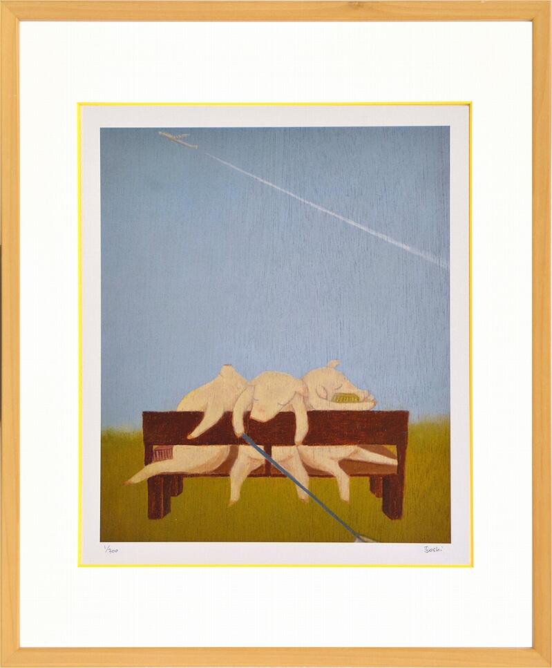 まつもととしこ インテリア Lサイズ おしゃれ 壁掛け 絵　3点 楽天市場】絵画 まつもととしこ 星を作る/インテリア 額入り