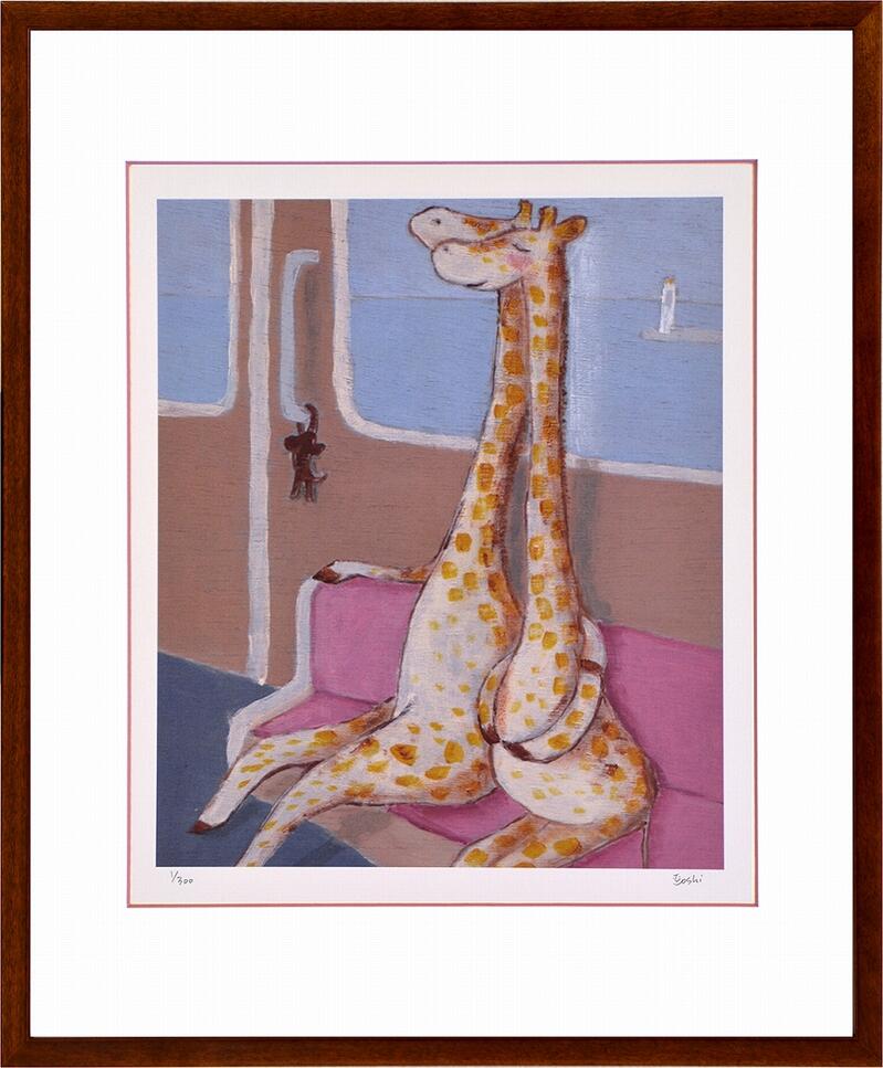 楽天市場】絵画 まつもととしこ ひだまりうさぎ/インテリア 額