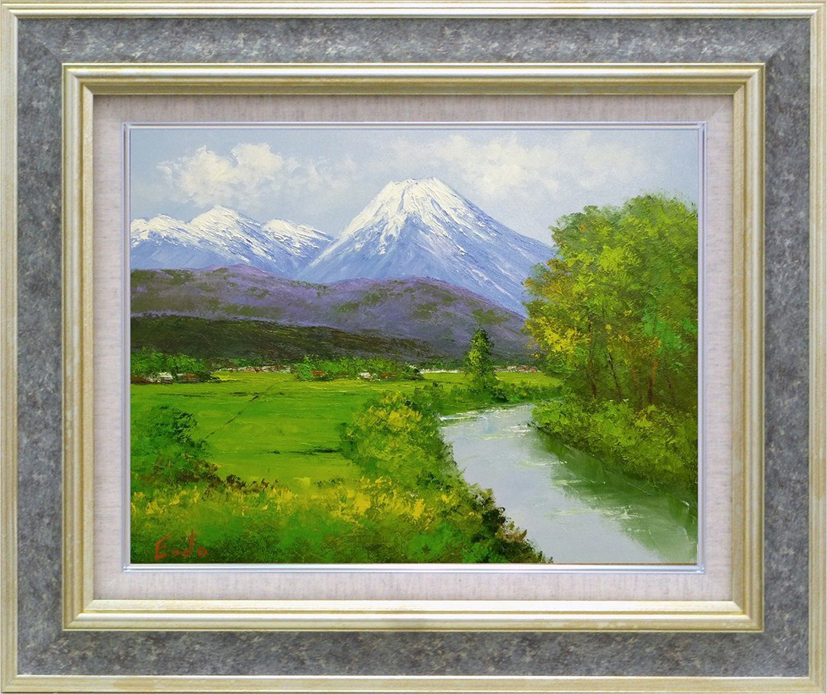 福袋 油彩画 画家本人手描き絵画 額入り F10 安曇野2 勝 進藤 手描き油絵 額装込 巣ごもり 3lサイズ 飾る おしゃれ アートフレーム アートパネル ギフト プレゼント 癒やし 壁飾り インテリア 和室 応接室 玄関 リビング アート 壁掛け 風景画 絵 絵画 Dgb Gov Bf