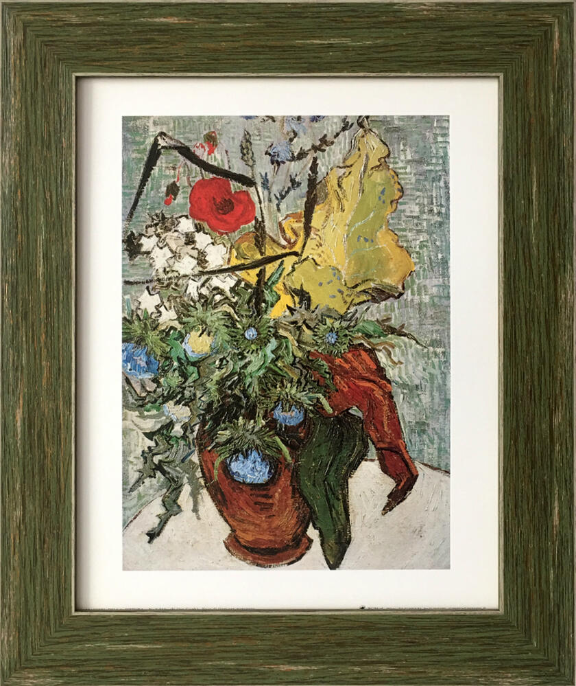 楽天市場 名画アートフレーム 花瓶の野の花とアザミ フィンセント ファン ゴッホ Vincent Van Gogh 額入り 絵画 絵 壁掛け アート リビング 玄関 トイレ インテリア かわいい 壁飾り 癒やし プレゼント ギフト アートパネル ポスター アートフレーム おしゃれ Ll