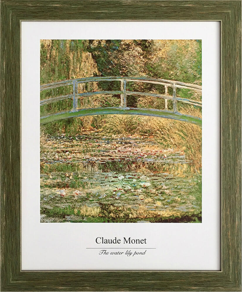 楽天市場 名画アートフレーム 睡蓮の池に架かる橋 クロード モネ Claude Monet 額入り 絵画 絵 壁掛け アート リビング 玄関 トイレ インテリア かわいい 壁飾り 癒やし プレゼント ギフト アートパネル ポスター アートフレーム おしゃれ Llサイズ 絵画 壁飾り 風景