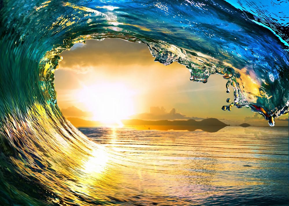最大100%ポイントバック！限定抽選 絵画 カリーノ キャンバスアート Sunset Wave 700x500mm インテリア リビング 玄関 廊下 部屋 壁飾り アートパネル ギフト プレゼント キャンバスパネル 壁に飾る 海 3Lサイズ おしゃれ 壁掛け 絵