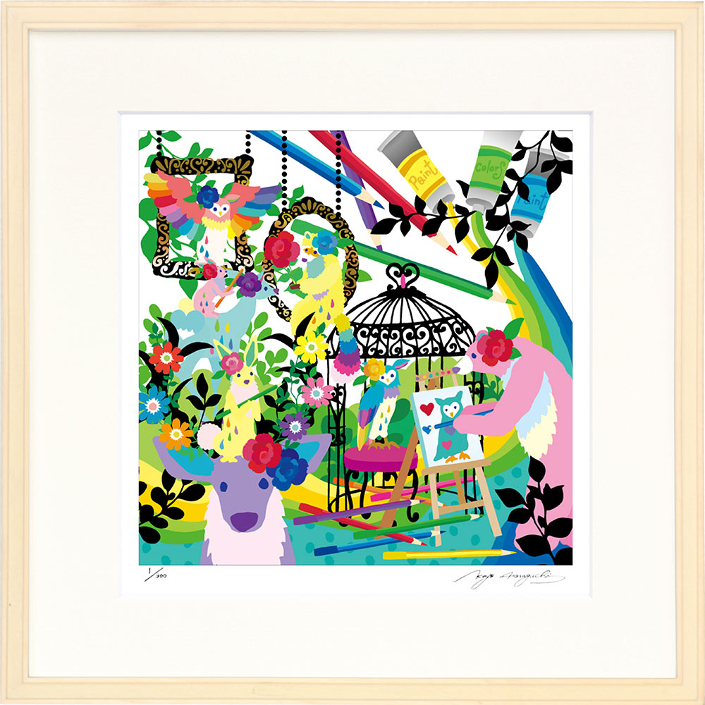 楽天市場】絵画 ホラグチ カヨ 響け空まで インテリア 壁 に飾る絵