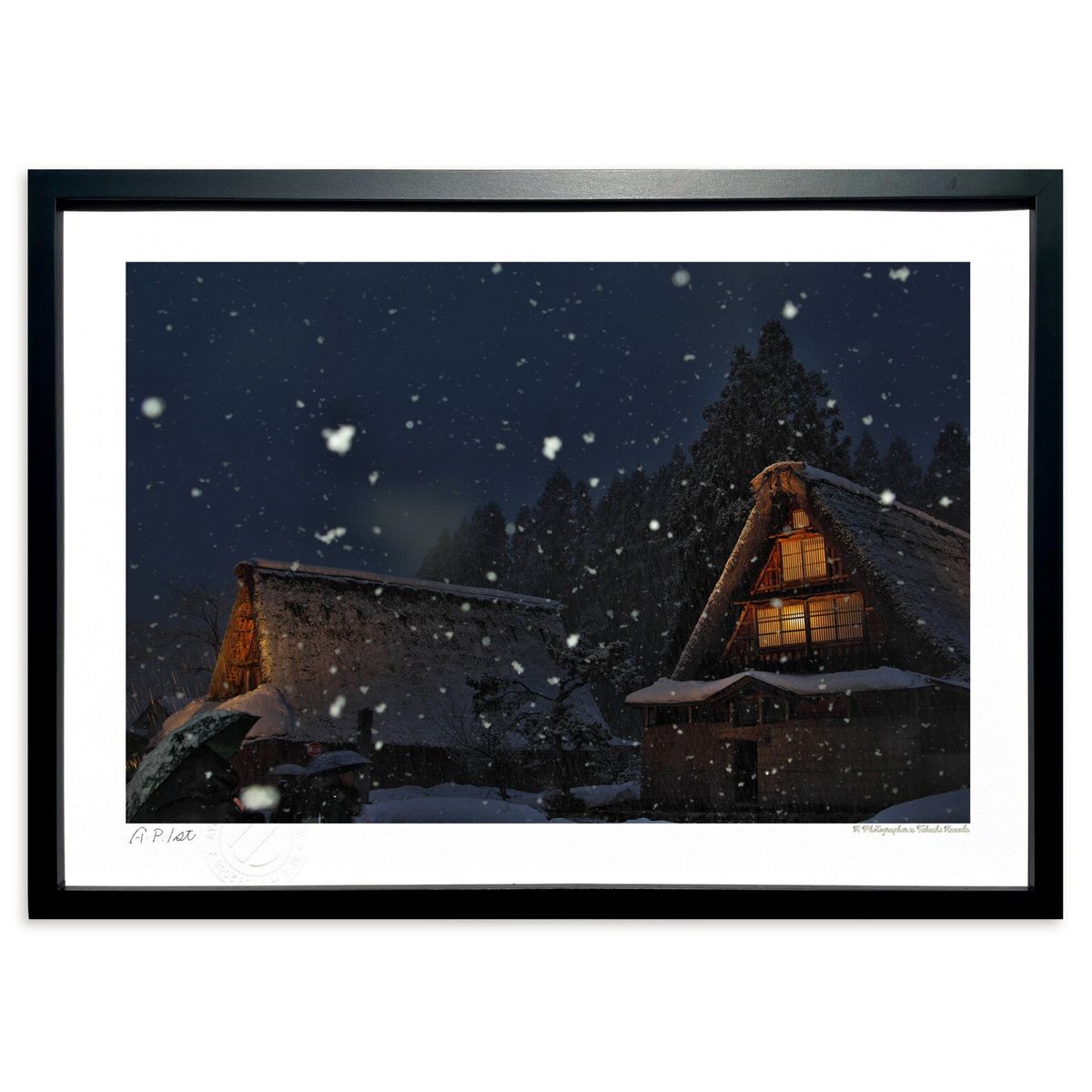 楽天市場】絵画 インテリア 壁掛け 額入り【駆け抜けろ】額絵 雪 雪景