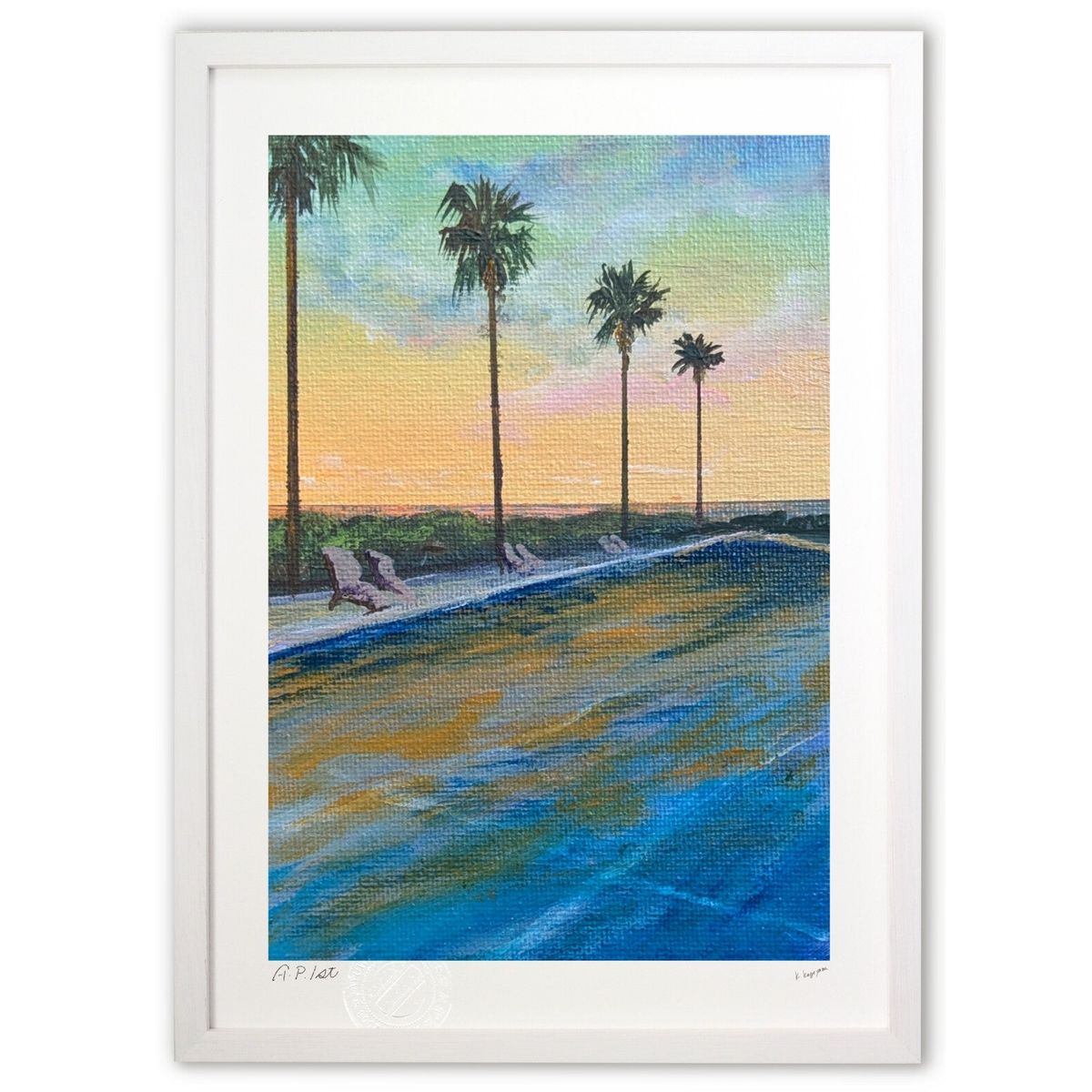 絵画・額縁・版画・青江 鞠・新品未使用・星の収穫・夢・美術品・インテリア・雑貨 絵画・額縁・版画・青江 鞠・新品未使用・星の収穫・夢・美術品