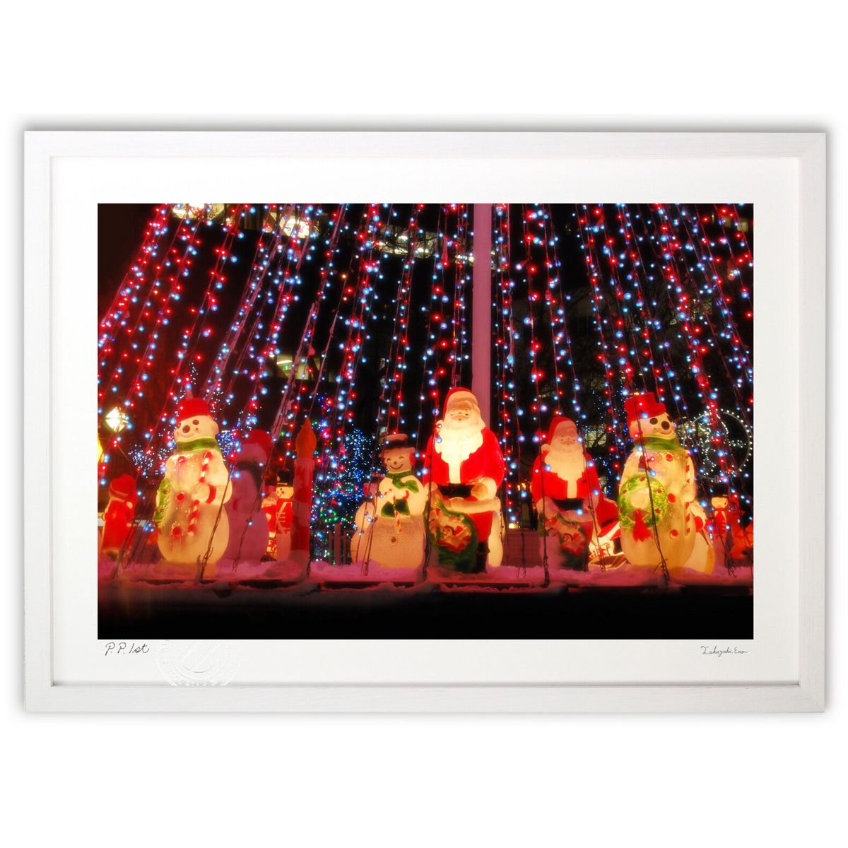 自作絵画（額入り）クリスマスver. 自作絵画（額入り）クリスマスver. 自作絵画（額入り