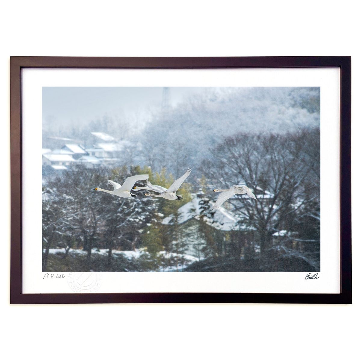 油絵 絵 絵画 インテリア 額付(黒) F6-083211 人物 雪国の子供たち 絵画 インテリア 額付 ( 黒 ) 油絵 F6-083211 人物 雪国の子供 絵画