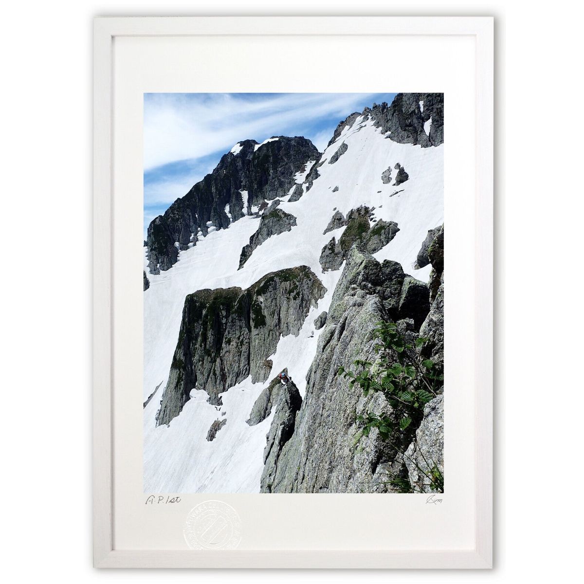 楽天市場】山 絵画 乗鞍岳 風景画 油絵 晩秋 高瀬三郎 「新雪の乗鞍岳