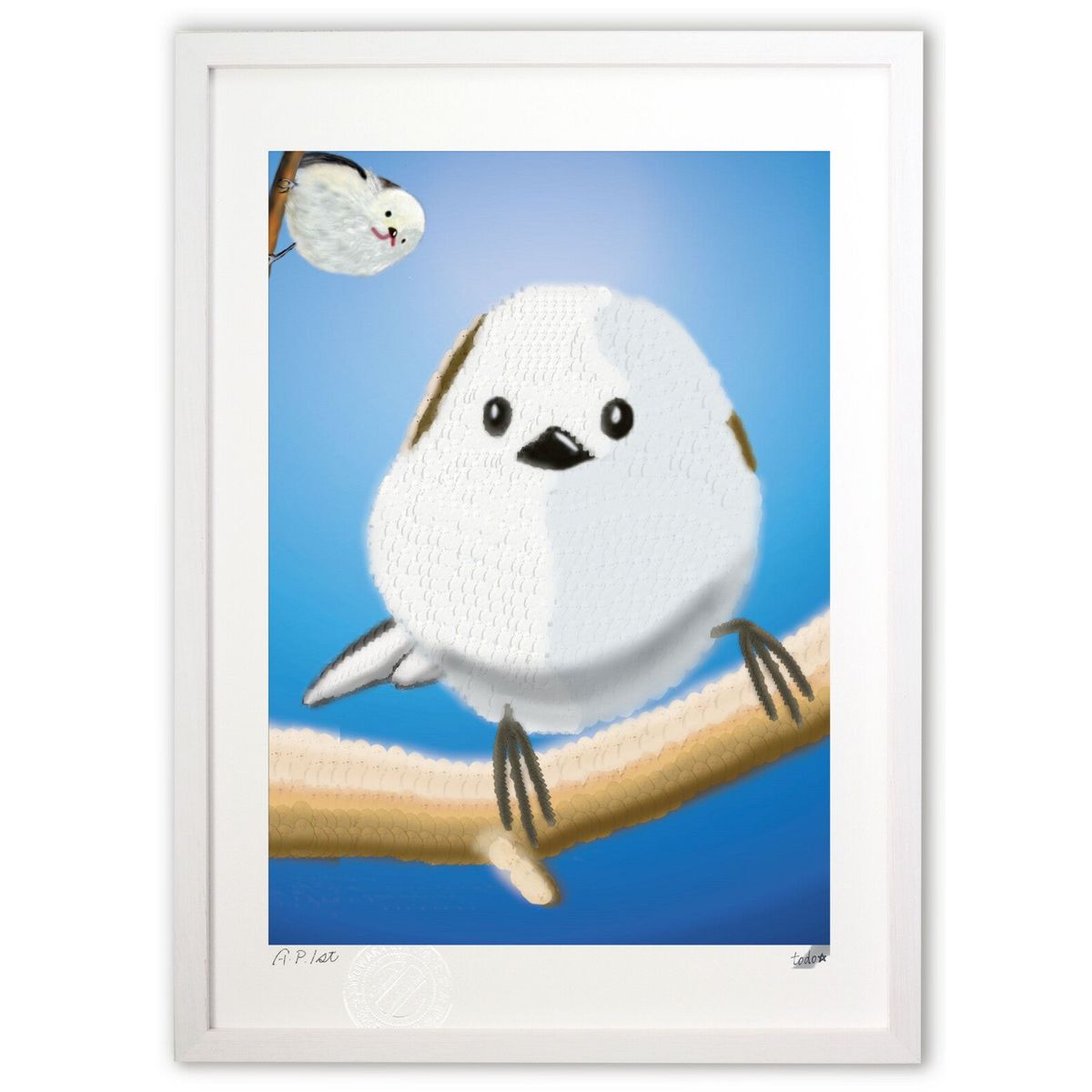 【真筆】額入り色紙 可愛いシマエナガ◆奥田久志 (新品) 楽天市場】奥田久志 「 可愛いシマエナガ 」 色紙絵 : 内田画廊