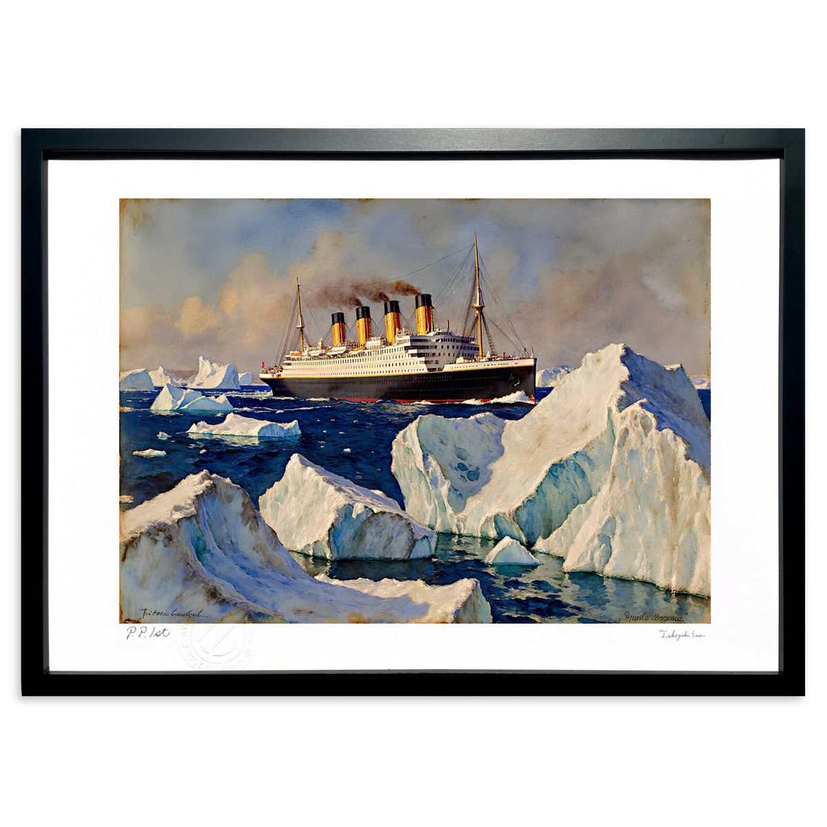 TITANIC オリジナル ポスター 額付き タイタニック タイタニック Titanic ポスター 額付き - メルカリ