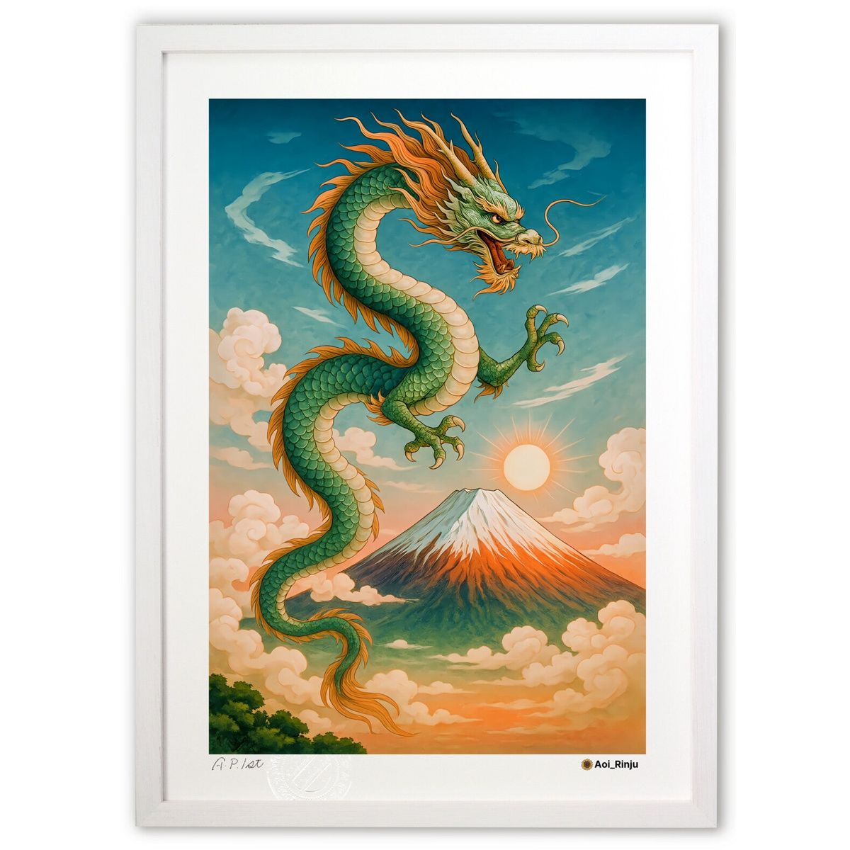 楽天市場】版画 絵画 名画 日本画 唐獅子図 (からじしず） 狩野永徳