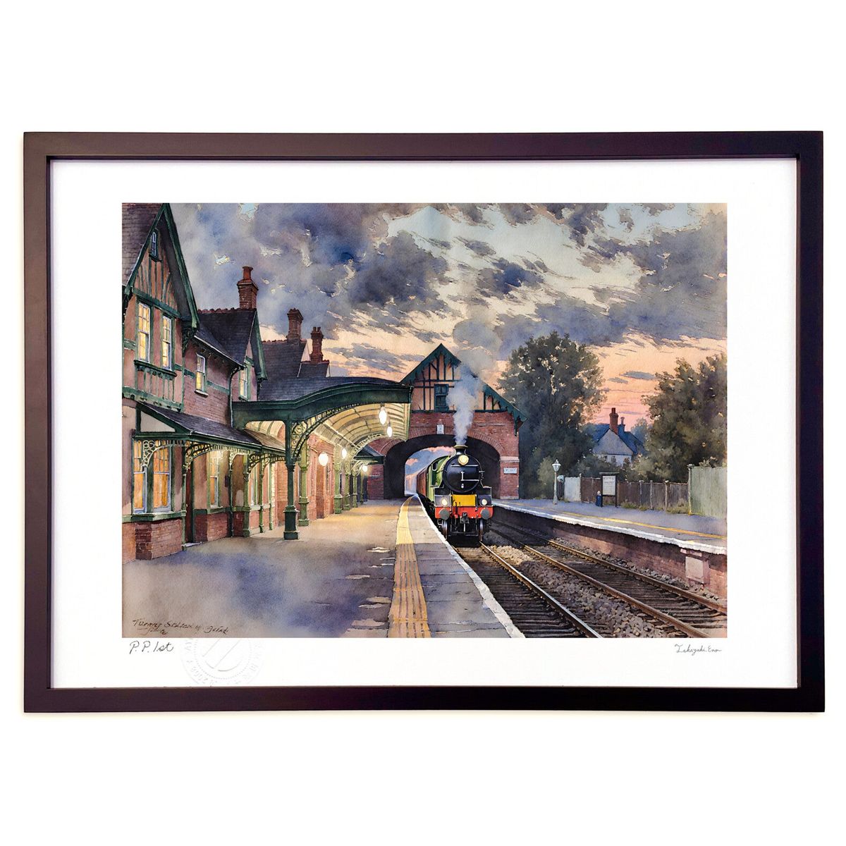 楽天市場】奥津 国道 絵画・アート(版画額装品)/静かなるセーヌの畔