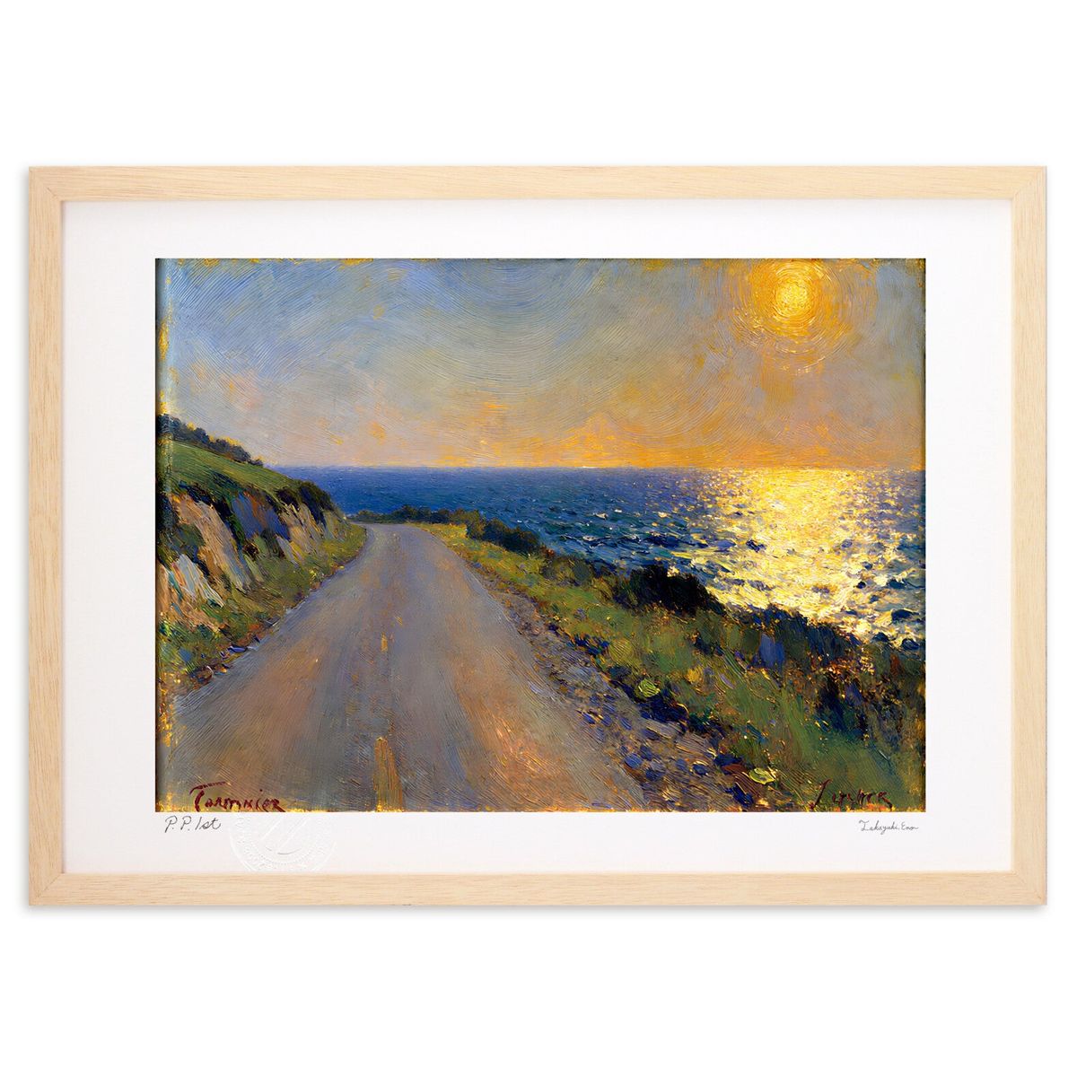 楽天市場】奥津 国道 絵画・アート(版画額装品)/べレムの日の出/海外の