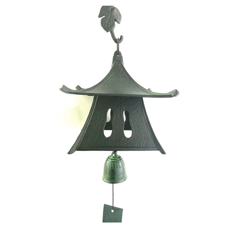 楽天市場】風鈴 吊灯籠(小) 黒 伝統工芸 南部鉄器 岩鋳謹製 音風景