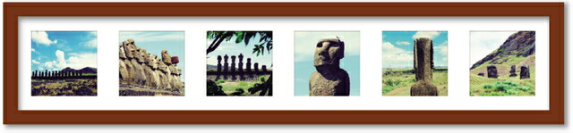 アートフレーム RAPA NUI（チリ）/インテリア 額入り 額装込 風景画 油絵 ポスター アート アートパネル リビング 玄関 プレゼント モダン アートフレーム 飾る Mサイズ おしゃれ 壁掛け 絵