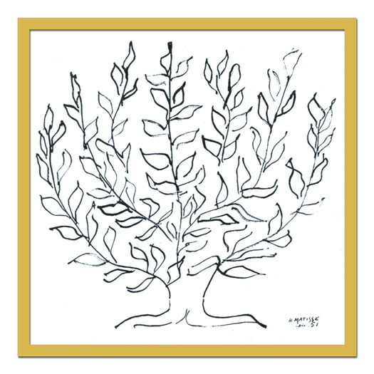 名画・抽象画 Henri Matisse アンリ マティス Le platane, 1951(プラタナス、1951) インテリア 壁掛け おしゃれ 飾る 額入り 額装込 油絵 ポスター アート 印象派 直筆 ビーチ アートパネル リビング 玄関 プレゼント フック 民家 花 アートフレーム おしゃれ 飾る 5Lサイズ