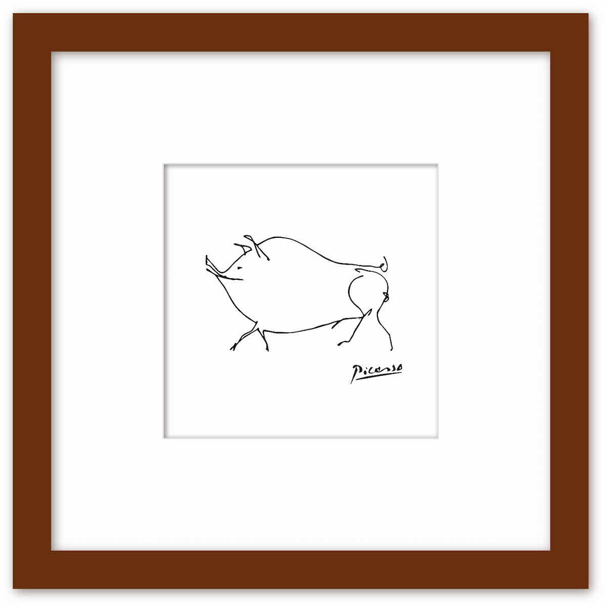 楽天市場】名画 ラインアート パブロ・ピカソ 署名入り プティ