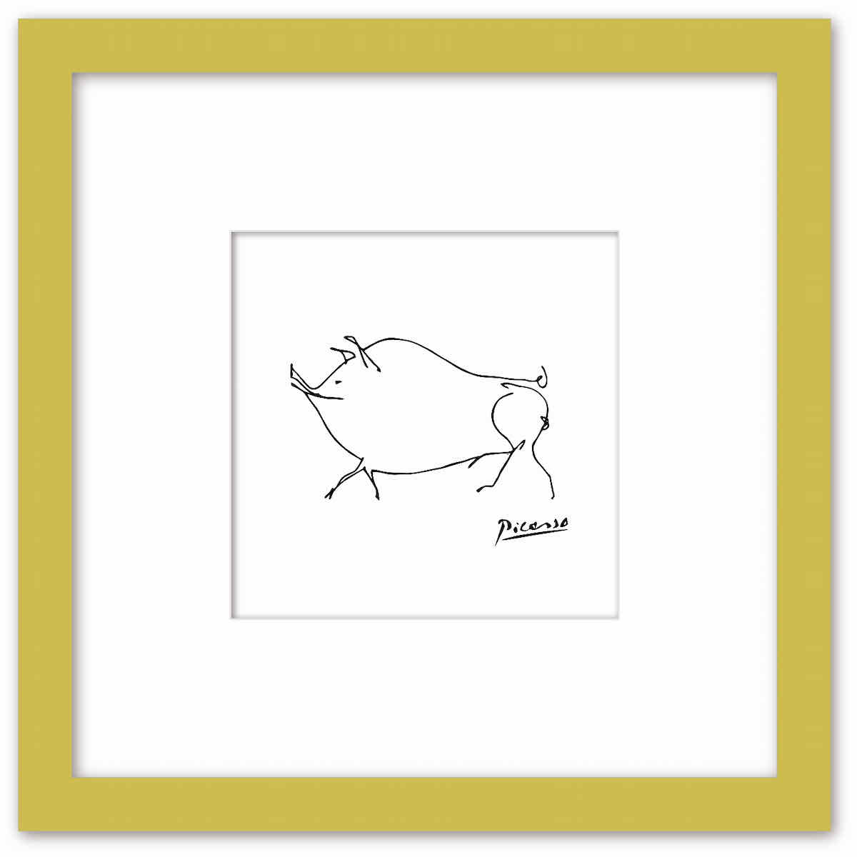 楽天市場】名画 ラインアート パブロ・ピカソ 署名入り プティ