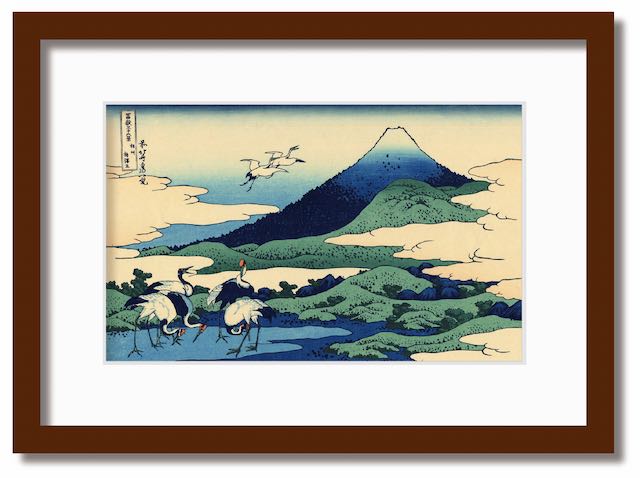 絵画 和楽シリーズ　インテリアアート　葛飾北斎 富嶽三十六景 相州梅沢左｜絵画・壁飾り　風景専門店あゆわら