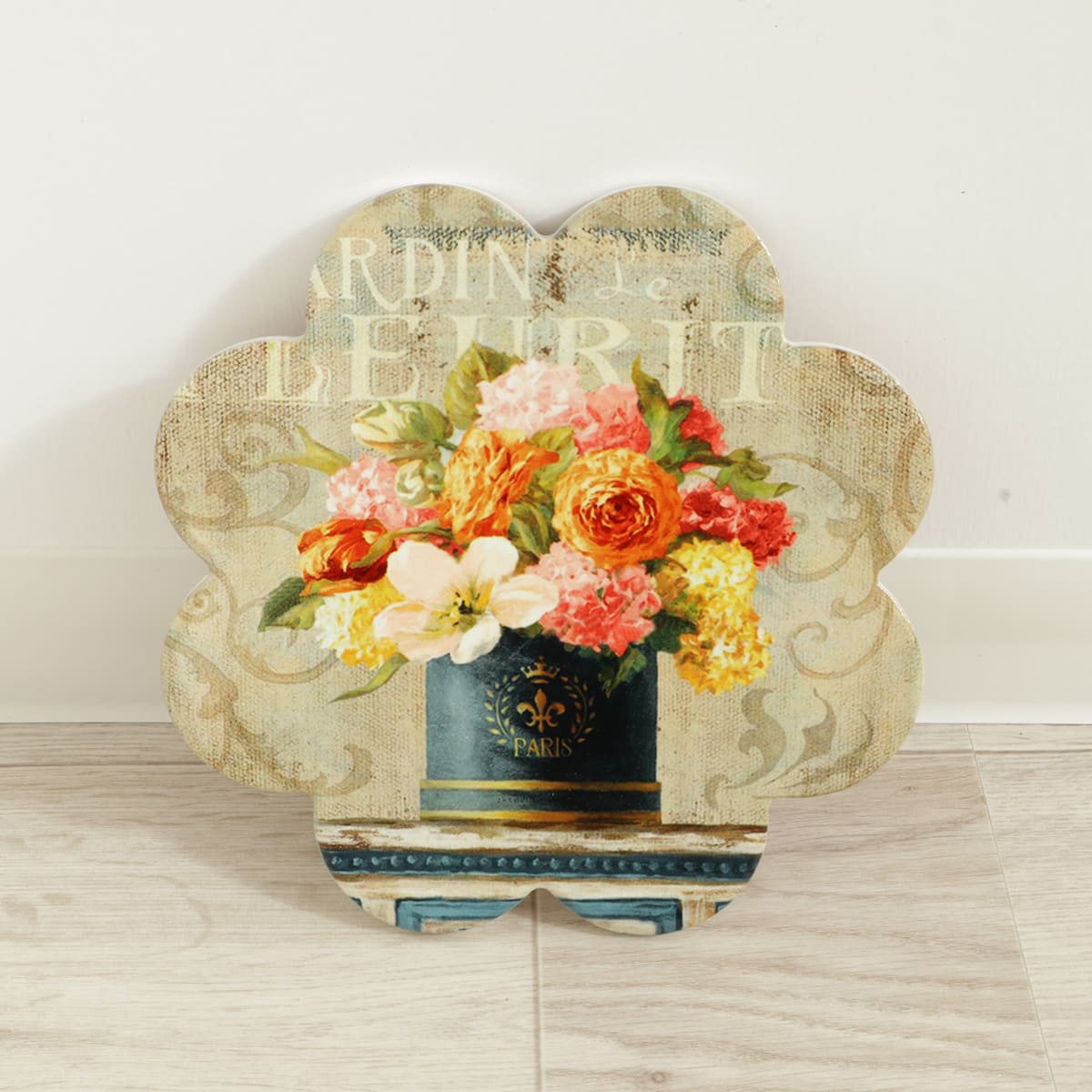 楽天市場】陶器 鍋敷き ホワイト/インテリア 壁掛け アート アート