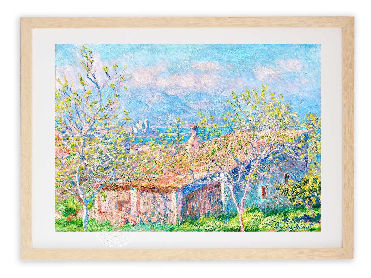 印象派 クロード・モネ 絵画 額入り 世界の名画 インテリア アート(f6/52×42cm, 睡蓮) 絵画 額入り 壁掛け F6 クロード モネ 複製画 額飾り 1枚世界の名画