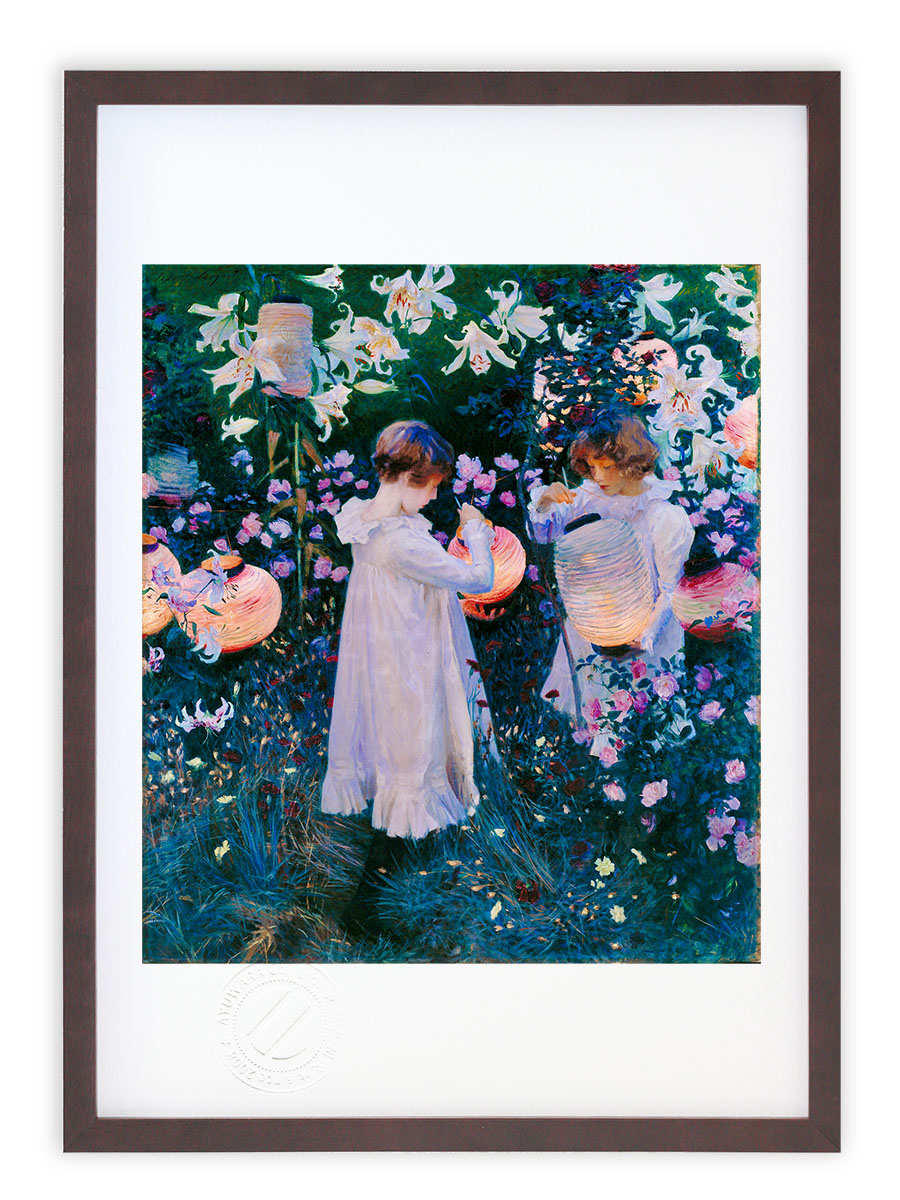 最大100%ポイントバック！限定抽選 版画 絵画 名画 カーネーション、リリー、リリー、ローズ(1885-1886) ジョン・シンガー・サージェント インテリア 壁掛け 額入り アート アートパネル モダン アートフレーム おしゃれ