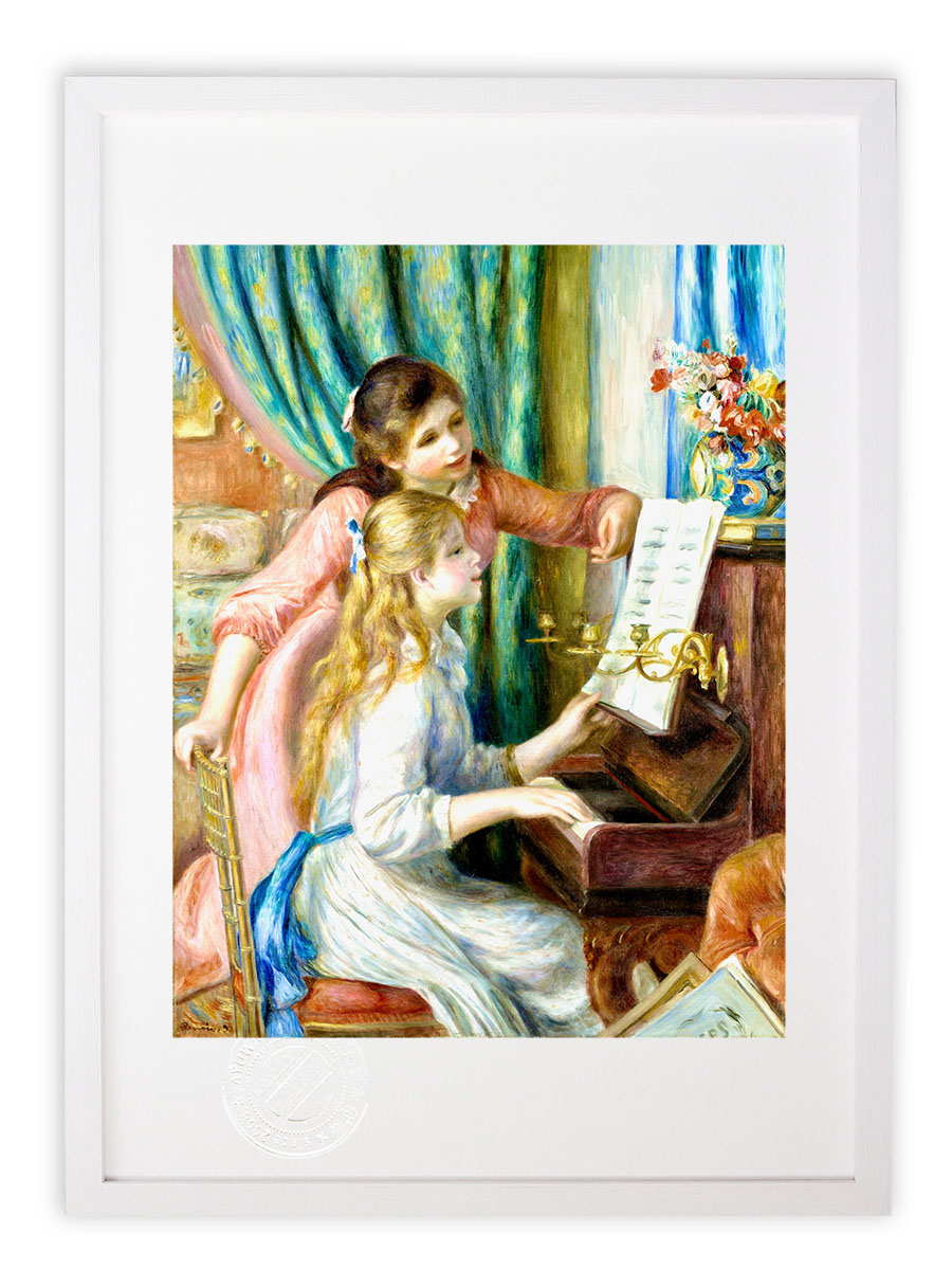 楽天市場】絵画 世界の名画 ピアノに寄る少女たち ピエール